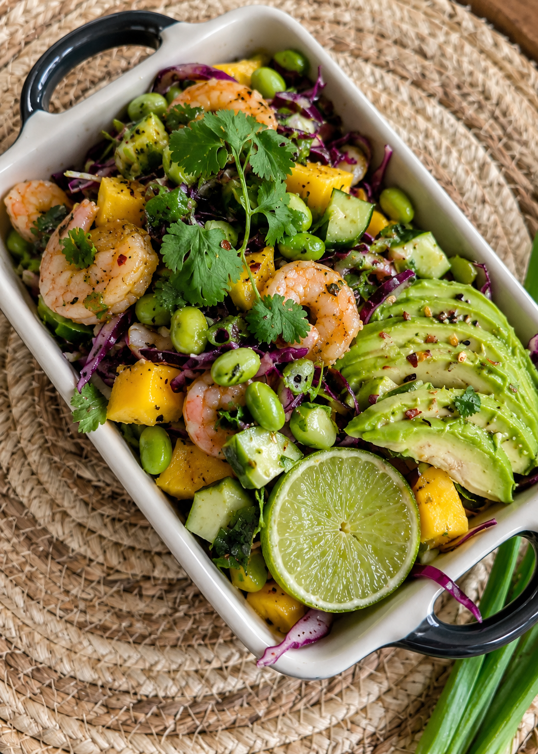 Asian gamba salade