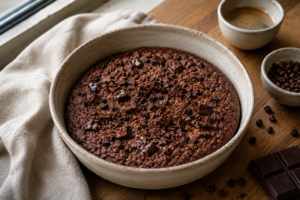 Eiwitrijk brownie ontbijt